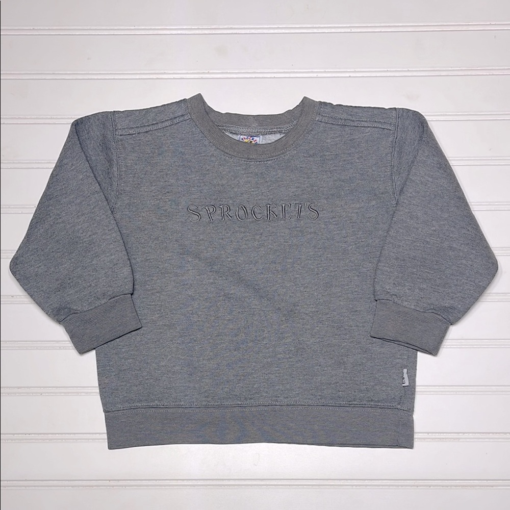 VINTAGE SPROCKETS EUC Grey Pullover Crewneck